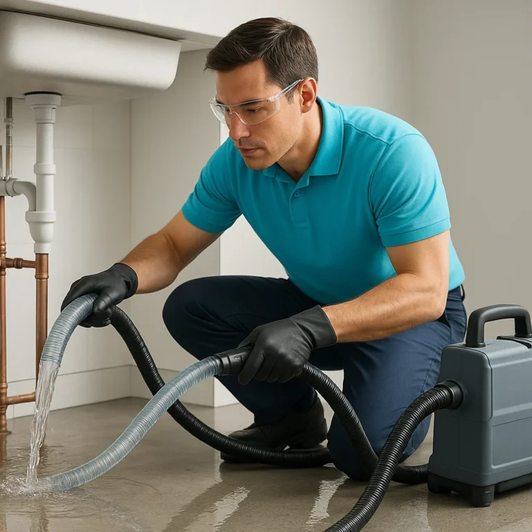 Pipe Burst Water Extraction